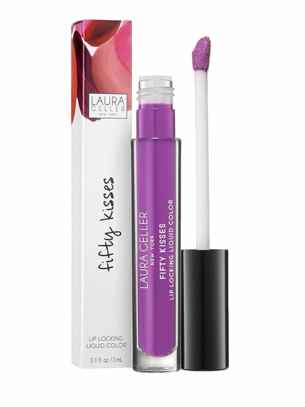 Laura Geller Fifty Kisses Lip Locking Liquid Color - 0.11 fl oz - Orchid Love